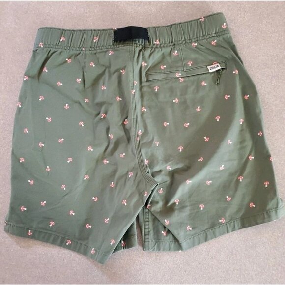 Duluth Trading Mushroom Alll Over Print Shorts Built In Belt Outdoor Boho Camp 6 - Picture 8 of 16